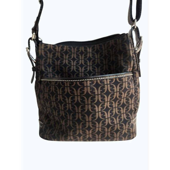 Fossil Monogram Crossbody Shoulder Bag With Adjustable Strap & Multiple Compartm - Picture 13 of 16